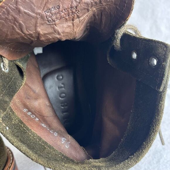 Nisolo Boot Mens 9.5 Brown Leather Suede Amalia All-Weather Lace Up Combat - Picture 9 of 12